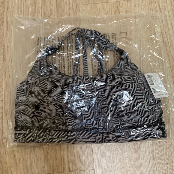 Lululemon Seawheeze 2020 Energy Bra black white 8 - Picture 3 of 5